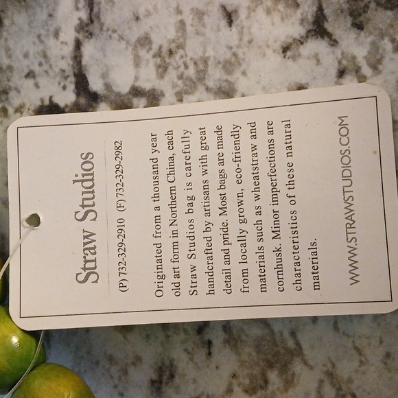 🌴 Straw Studios NWT green bag tote purse 👜 - Picture 11 of 11